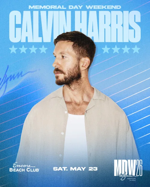 Calvin Harris event flyer