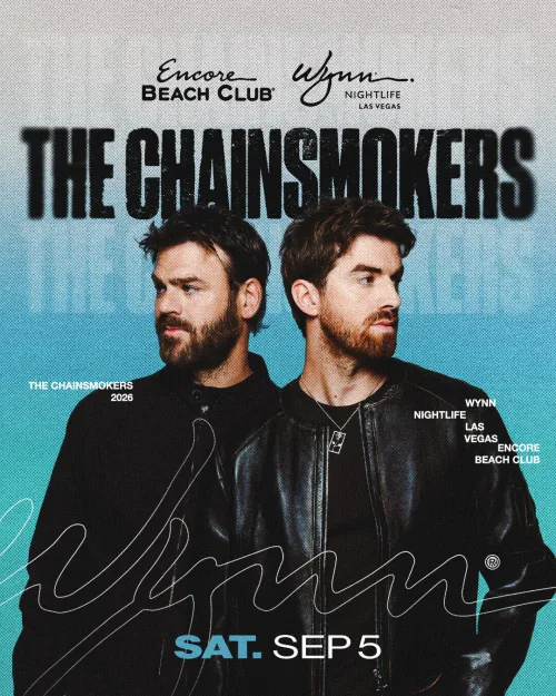 The Chainsmokers event flyer