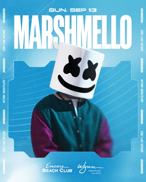 Marshmello event flyer