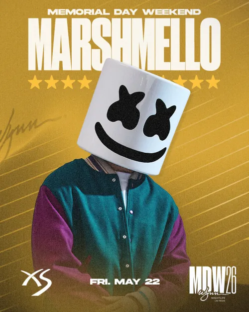 Marshmello event flyer