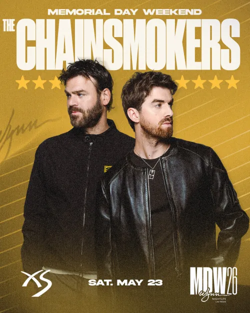 The Chainsmokers event flyer