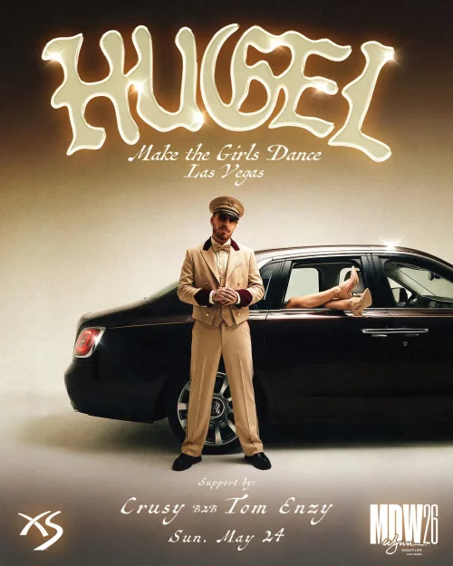 Hugel event flyer