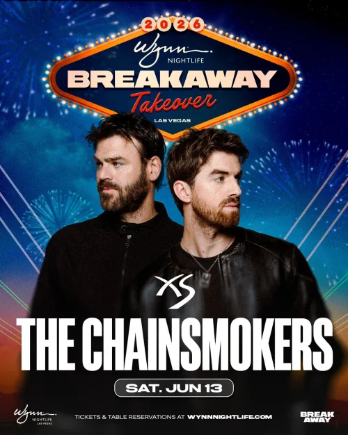 The Chainsmokers event flyer