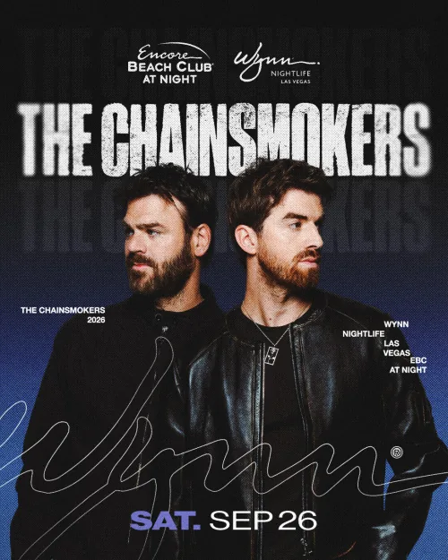 The Chainsmokers event flyer