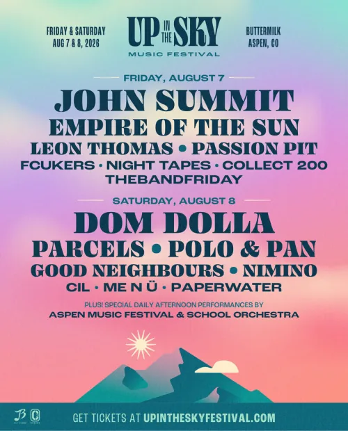 Up In Sky Music Festival event flyer