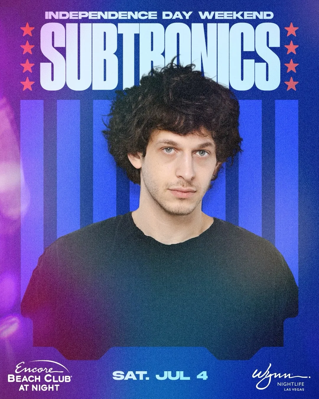 Subtronics at Encore Beach Club At Night on July 4