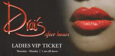 Free Entry to Drais Afterhours