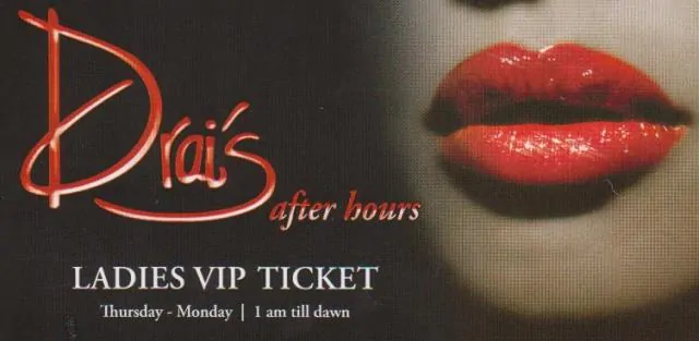 Free Entry to Drais Afterhours