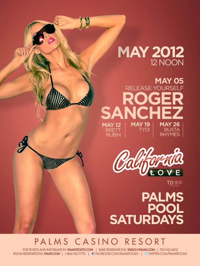 Pool party at the Palms Resort in Las Vegas