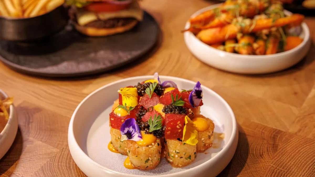 Vinyl Room Las Vegas plated dish for lounge dining and VIP groups