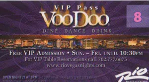 Voodoo VIP Pass